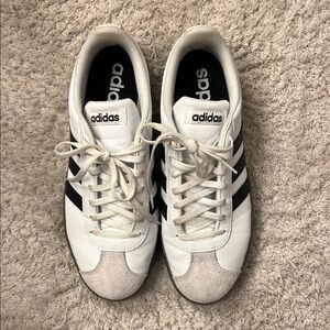 adidas White and Black Classic Low-Top Sneakers